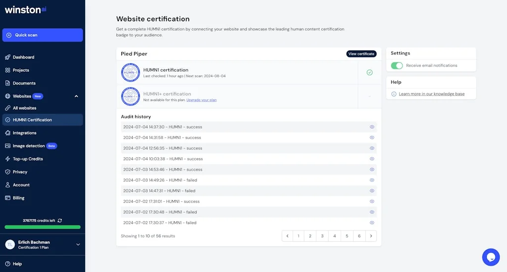 Winston AI screenshot 2 of 4