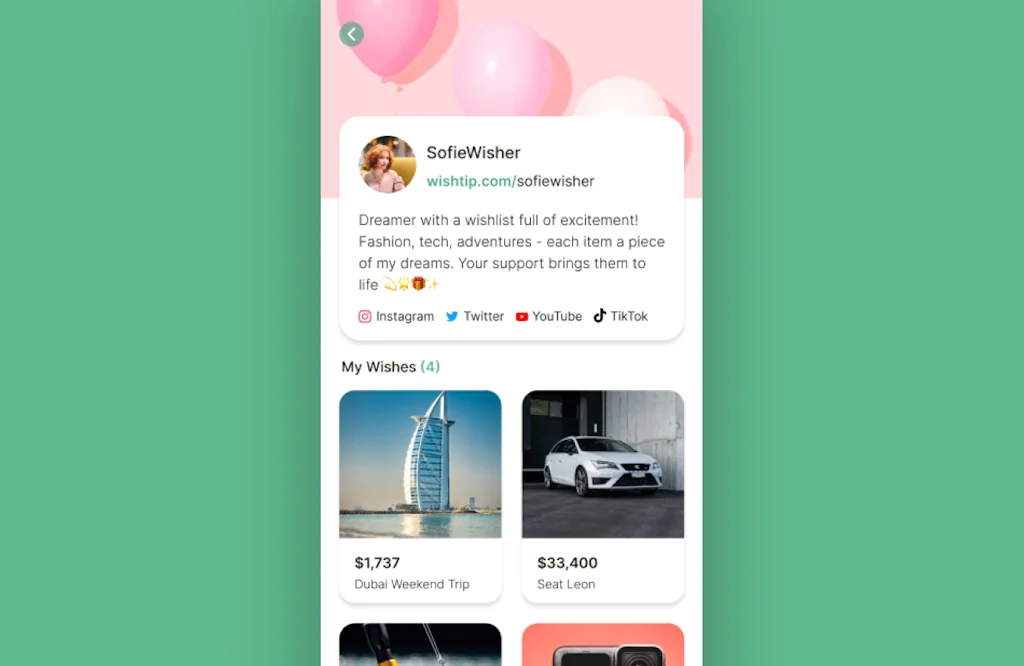 WishTip screenshot 3 of 3