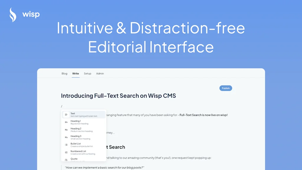 Wisp CMS screenshot 2 of 5