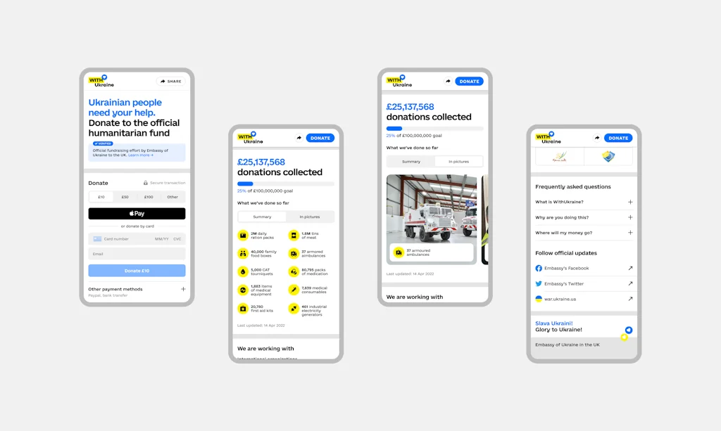 withUkraine.org screenshot 3 of 4