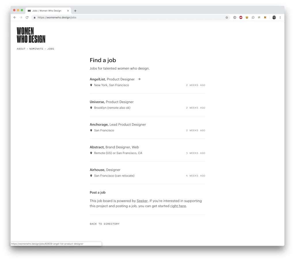 Women Who Design screenshot 2 of 2