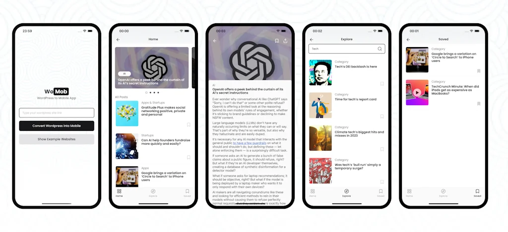 WoMob screenshot 1 of 7