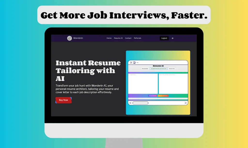 Wonderin Resume AI screenshot 2 of 4