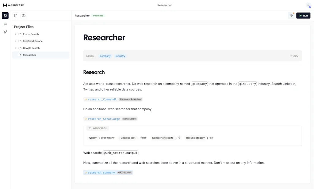 Wordware screenshot 2 of 6