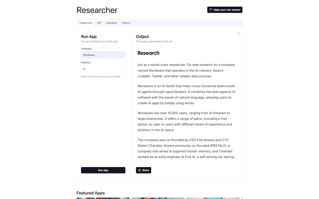 Wordware screenshot 4 of 6