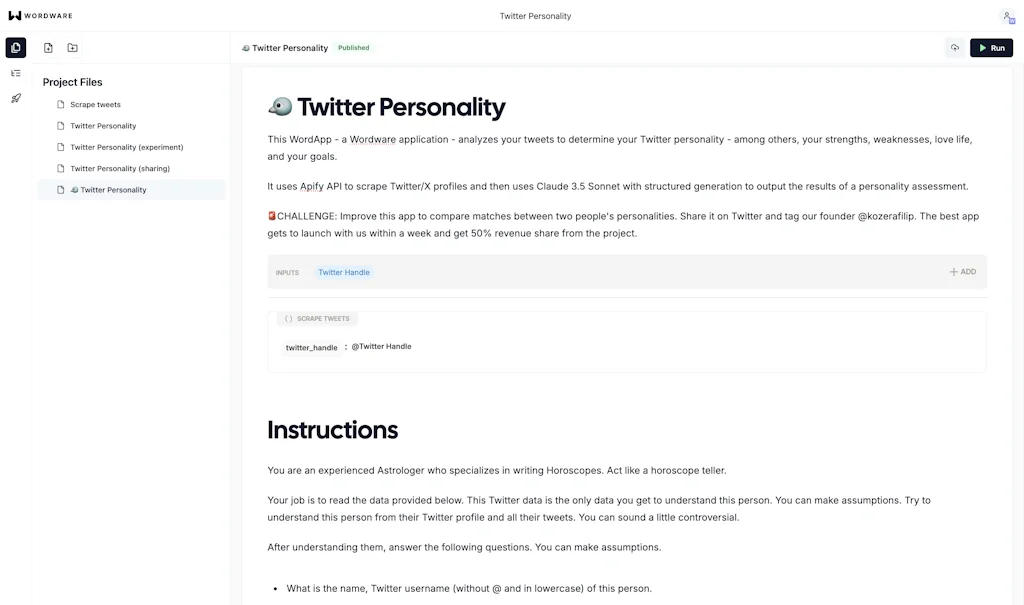 Wordware screenshot 5 of 6