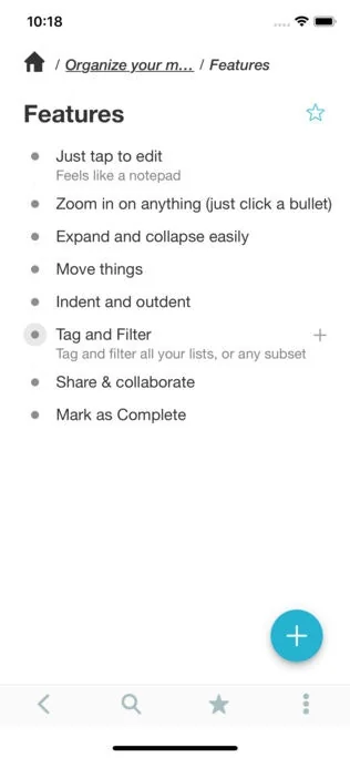 WorkFlowy screenshot 4 of 5