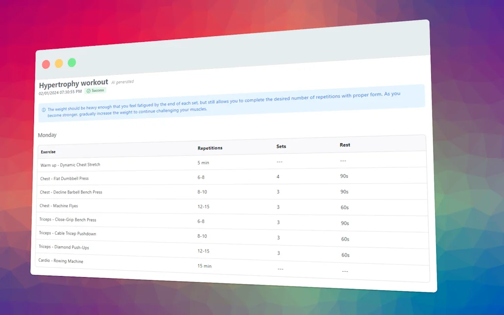 Workout Master screenshot 2 of 3