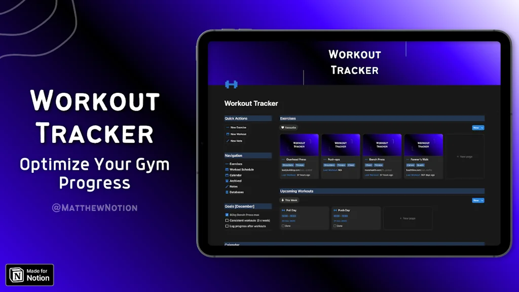 Workout Tracker screenshot 1 of 3