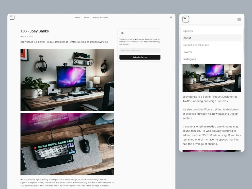 Workspaces screenshot 2 of 3