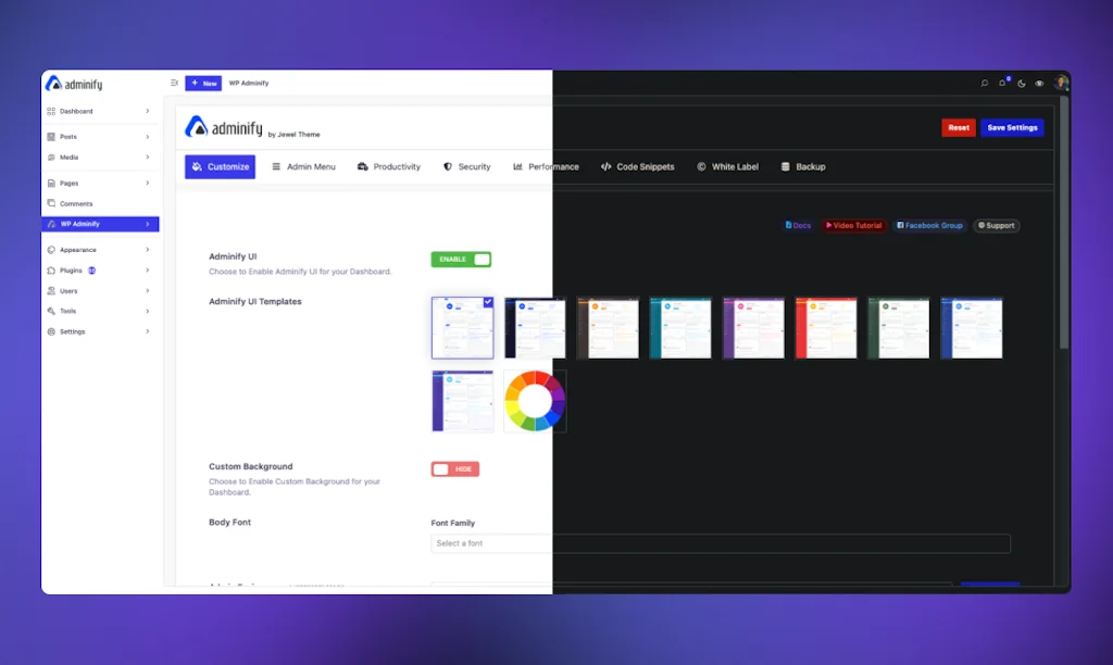 WP Adminify screenshot 1 of 3