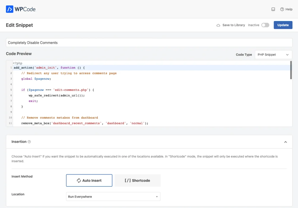 WPCode screenshot 2 of 11