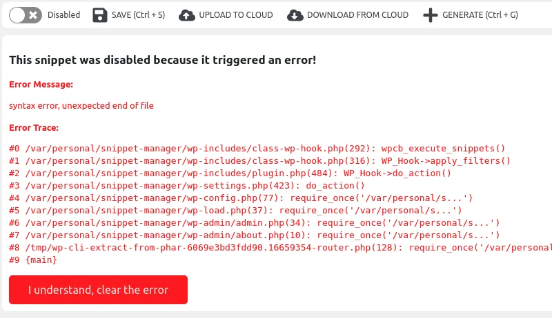 WPCodeBox screenshot 2 of 3
