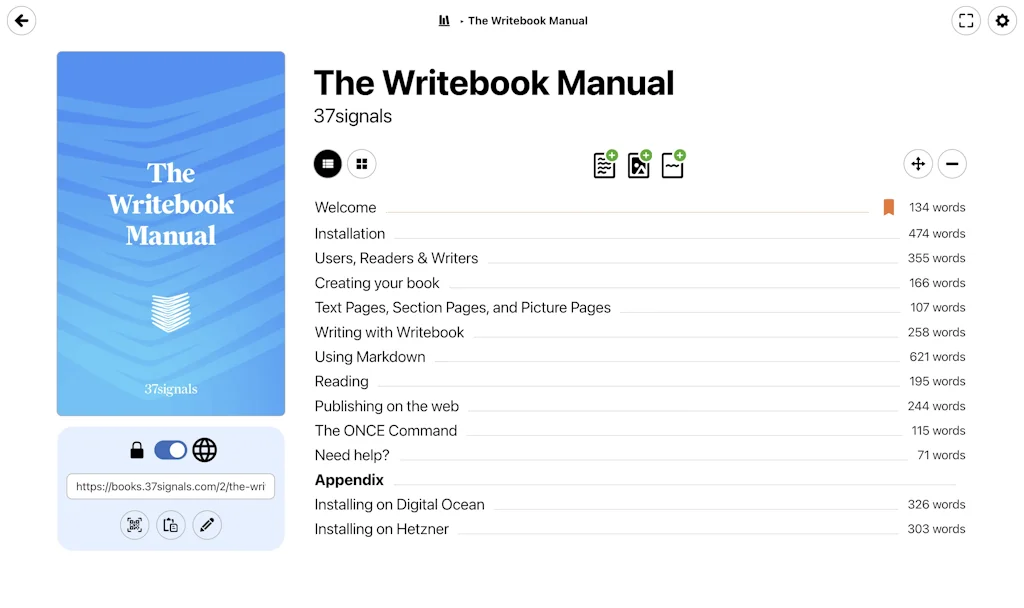 Writebook screenshot 2 of 6