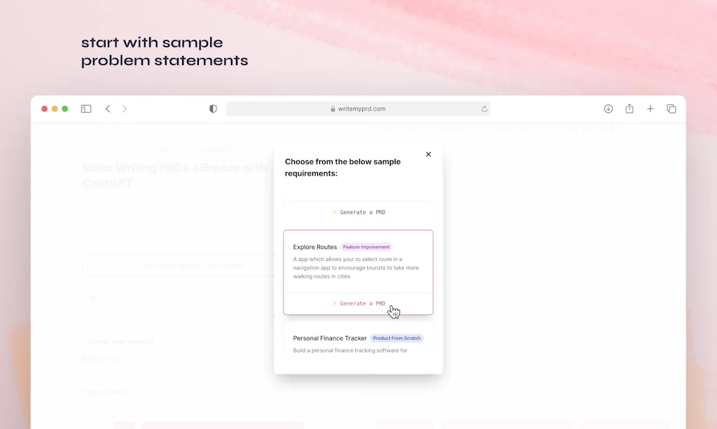 WriteMyPRD screenshot 5 of 5