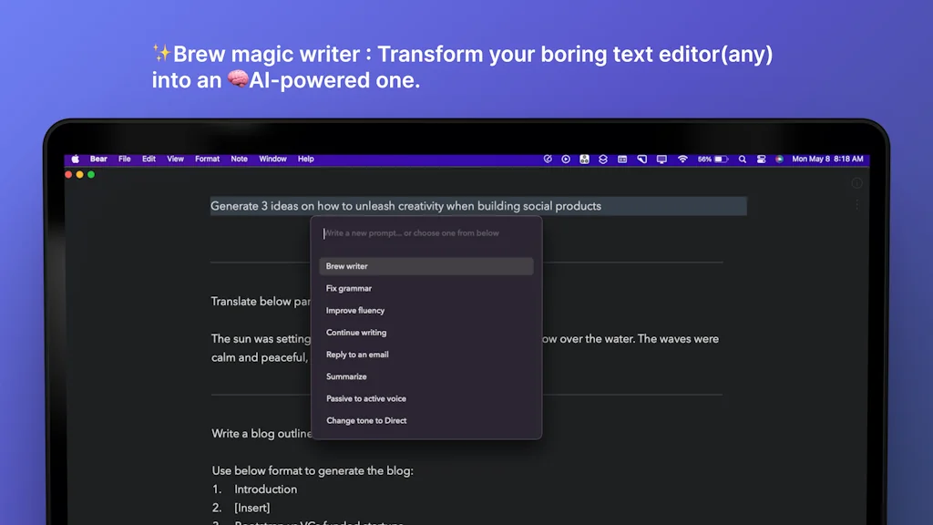Writers brew AI screenshot 6 of 10
