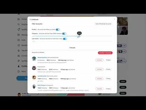X Unfollower screenshot 1 of 4