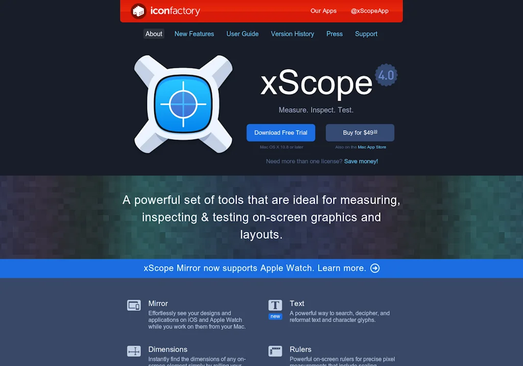 xScope App logo