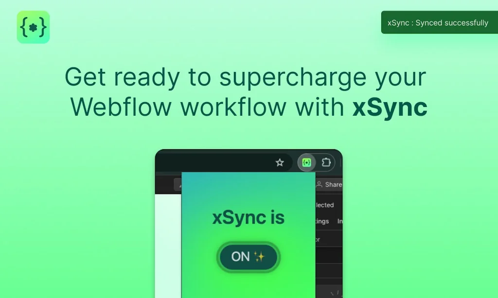 xSync: Chrome extension for Webflow screenshot 4 of 4