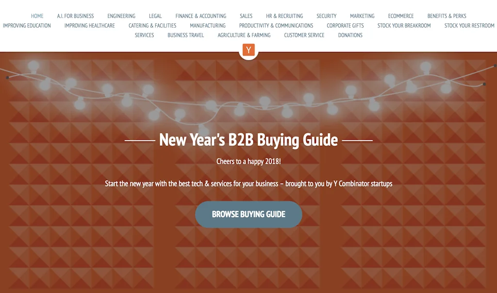 YC New Year's B2B Buying Guide screenshot 2 of 2