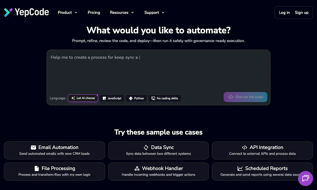YepCode screenshot 2 of 3