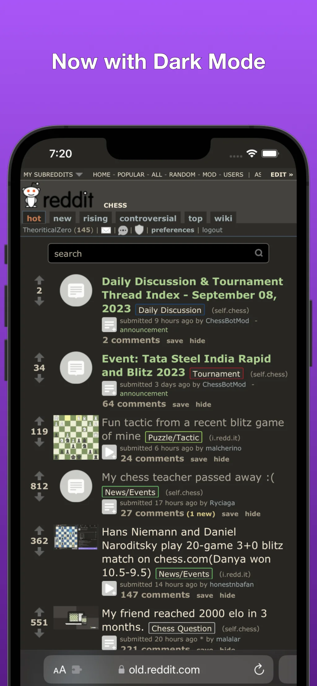 Yesterday For Old Reddit screenshot 2 of 6