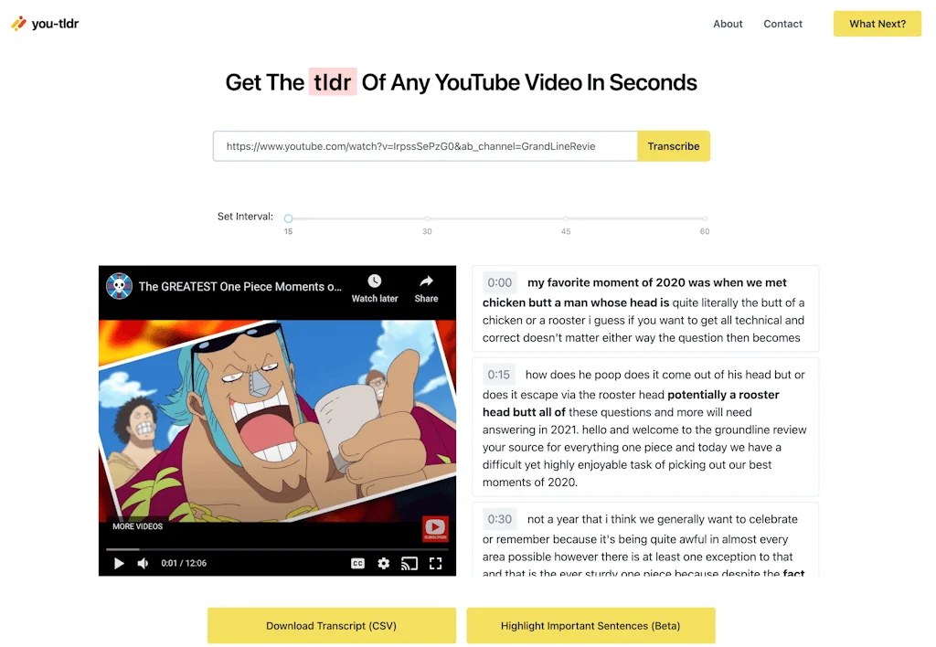 you-tldr screenshot 2 of 4