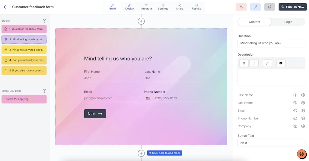 Youform screenshot 1 of 5