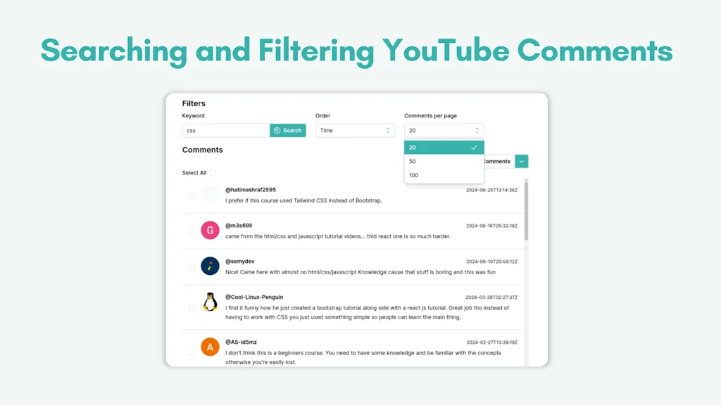 YouTube Comment Finder And AI Analysis screenshot 2 of 4