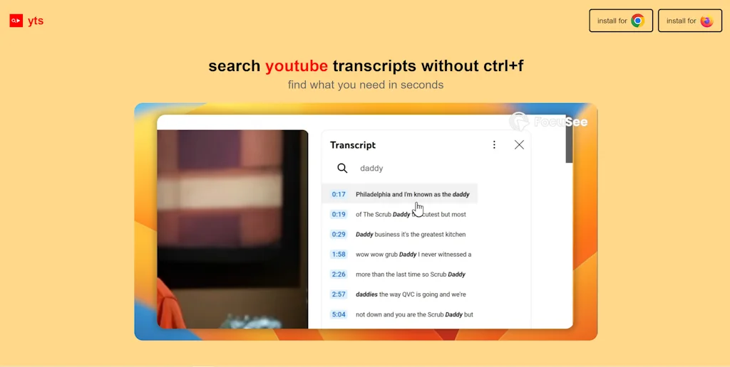 Youtube Transcript Search screenshot 3 of 4