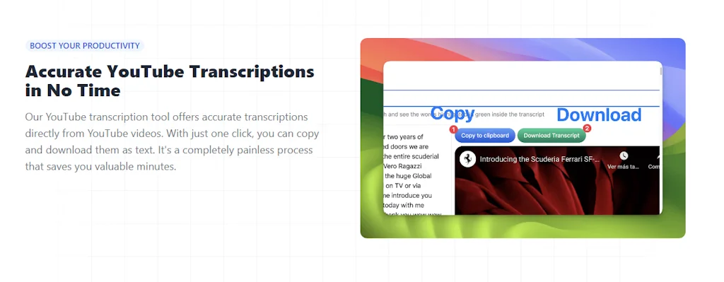 Youtube transcripts by Editby.ai screenshot 4 of 5