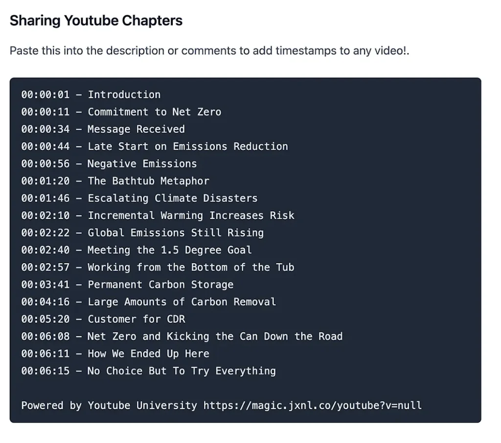 Youtube Chapters  screenshot 3 of 4