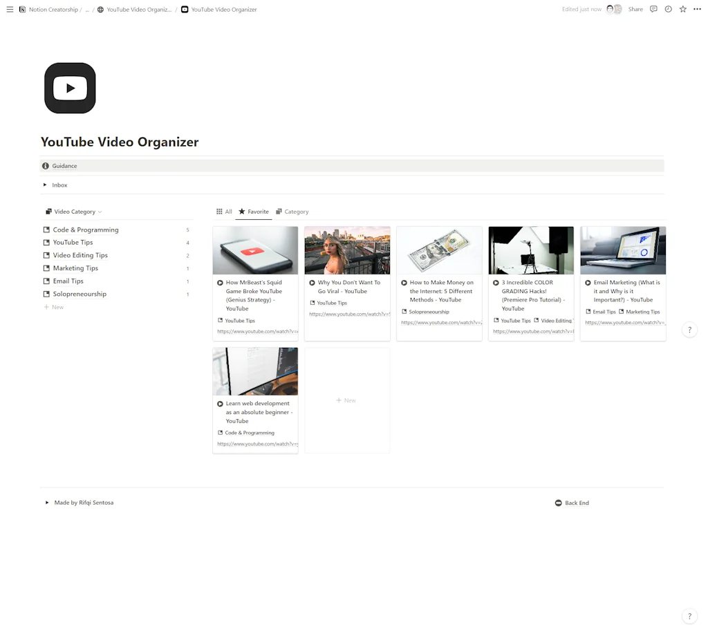 YouTube Video Organizer screenshot 3 of 3