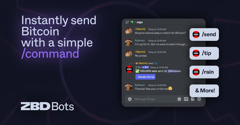 ZBD Bots – Bitcoin magic for communities screenshot 2 of 5