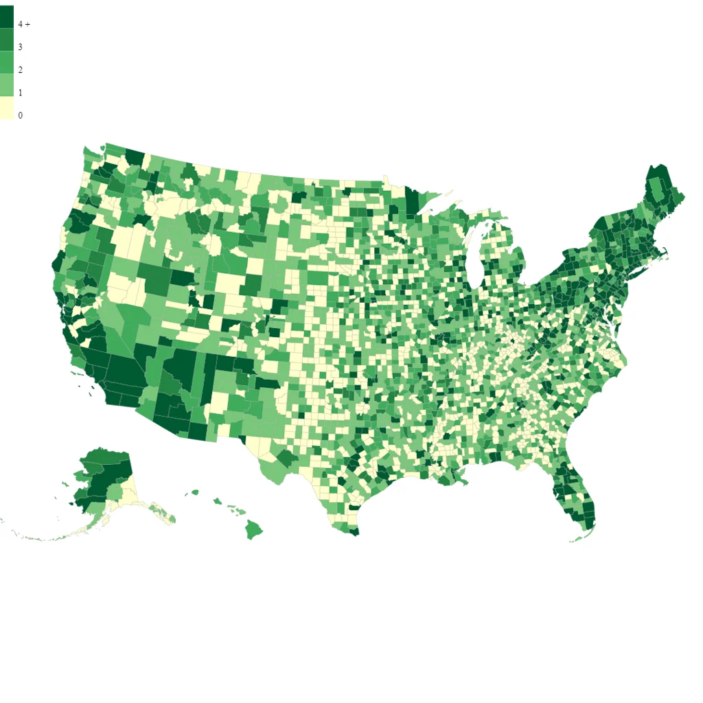 Zipcode Heat Map screenshot 1 of 6