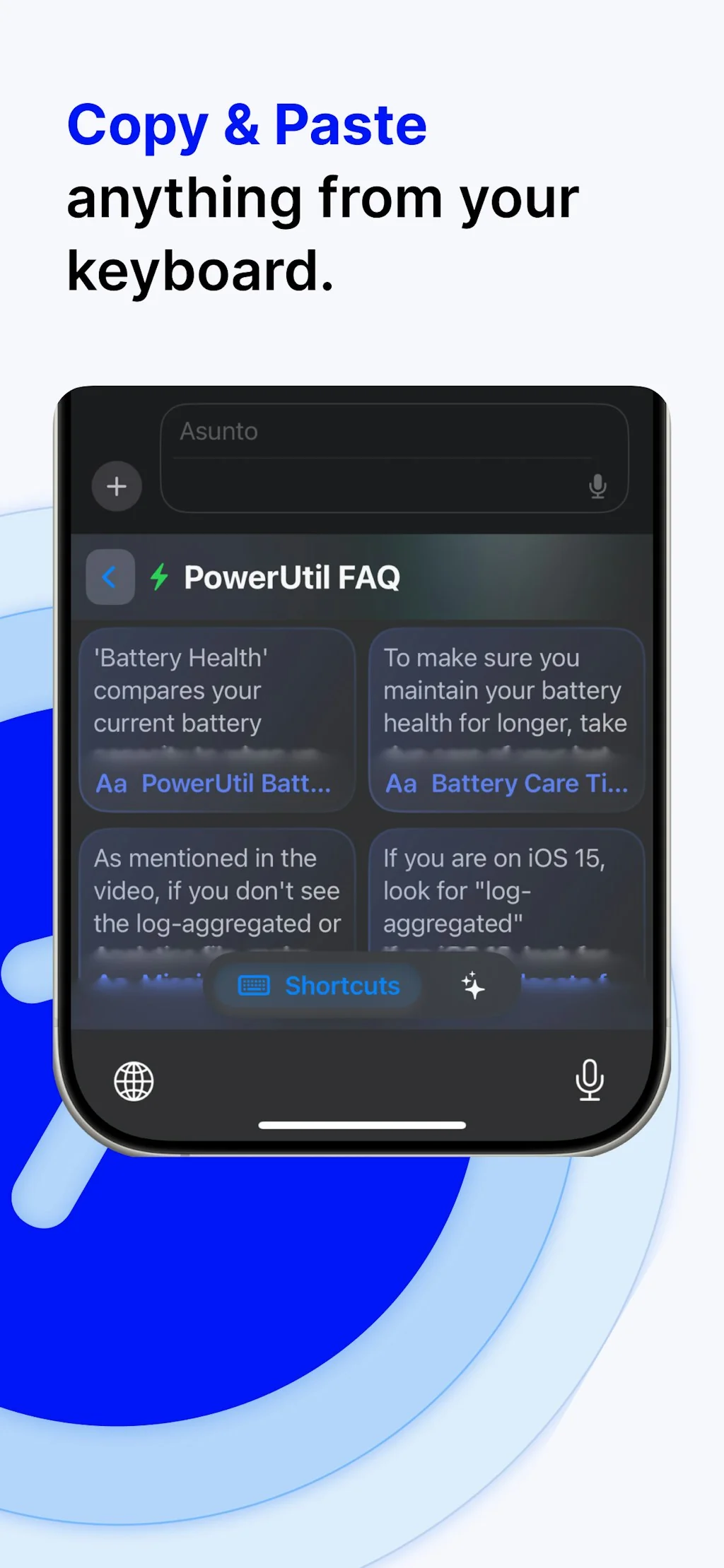 OneTap Clipboard App screenshot 1 of 3