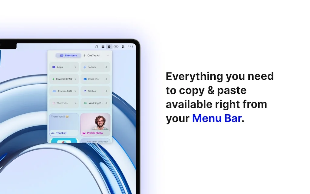 OneTap Clipboard App screenshot 3 of 3
