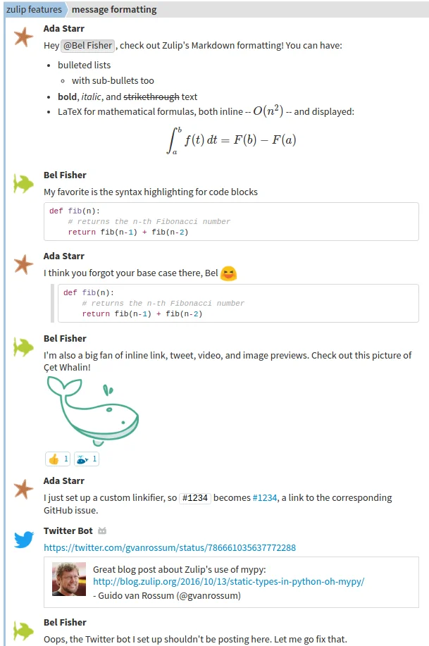 Zulip Team Chat screenshot 1 of 2