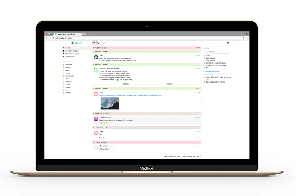 Zulip Team Chat screenshot 2 of 2